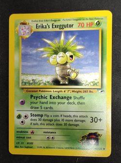Pokemon TCG Erika's Exeggutor Gym Heroes 44/132 Regular LP. - Image 1
