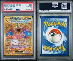 2023 POKEMON OBF EN-OBSIDIAN FLAMES HYPER RARE #228 CHARIZARD EX PSA 10 - Image 1
