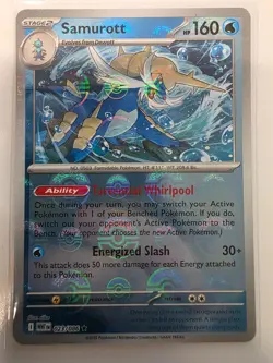Samurott 023/086 NM - Poke Ball Holo - 2025 S&V TCG Pokemon White Flare - Image 1