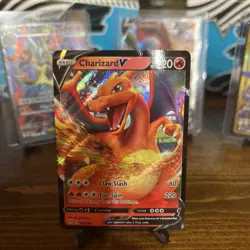 Pokemon TCG Charizard v Star Crown Zenith 19/159 Moderately Played - Image 1