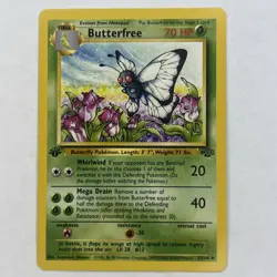 Pokemon TCG Jungle 1st Edition #33/64 Butterfree LP/MP - Image 1