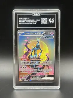 Iron Crown 🌕 EX 206/162 • Special Illustration Rare Pokemon • Tag 8.5 - Image 1