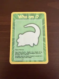Slowpoke Funskool - Who Am IU - Non-Holo Pokemon - DMG - Image 1