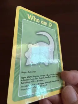 Slowpoke Funskool - Who Am IU - Non-Holo Pokemon - DMG - Image 5
