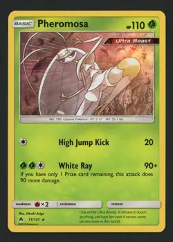 Pheromosa 11/131 SM Forbidden Light Holo Rare Pokemon TCG - Image 1