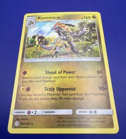 Pokemon Kommo-o 163/236 SM Cosmic Eclipse Holo - NM 2019 - Image 2