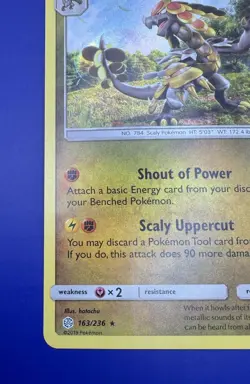 Pokemon Kommo-o 163/236 SM Cosmic Eclipse Holo - NM 2019 - Image 5