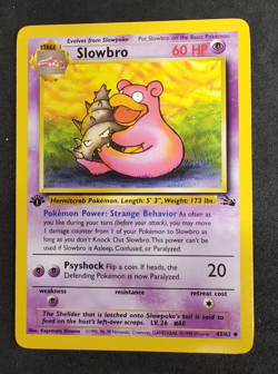 Pokemon TCG Slowbro 1st Edition Fossil Uncommon 43/62 - - Image 1