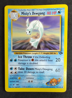Pokemon TCG Misty's Dewgong Gym Challenge 54/132 Regular Unlimited - Image 1