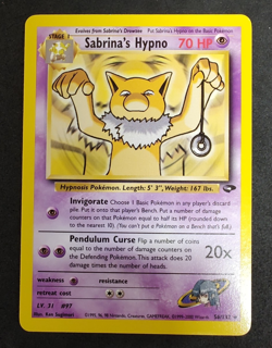 Pokemon TCG Sabrina's Hypno Gym Challenge 56/132 Regular LP. - Image 1