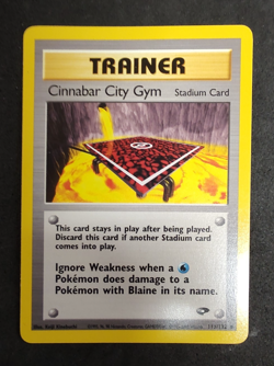 Pokemon TCG Cinnabar City Gym Gym Challenge 113/132 Regular LP. - Image 1