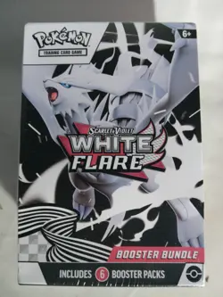 Pokemon Scarlet & Violet White Flare Booster Bundle 6 Packs New Sealed - Image 1