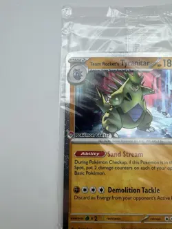 Pokemon Center Team Rocket's Tyranitar 096/182 Destined Rivals Promo Sealed - Image 2