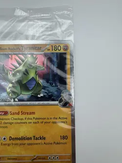 Pokemon Center Team Rocket's Tyranitar 096/182 Destined Rivals Promo Sealed - Image 3
