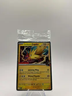Pokemon TCG Team Rocket’s Zapdos - Destined Rivals GameStop Promo, Sealed - Image 1