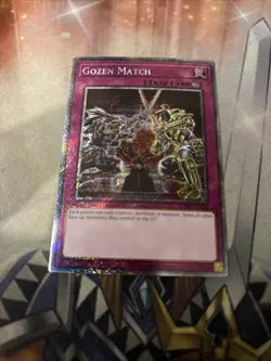 Yugioh Gozen Match RA04-EN134 Platinum Secret Rare - 1st Edition - Image 1