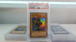 Yugioh Dark Magician PSA 9 LOB-K005 Reprint Ultra Rare Korean - Image 1