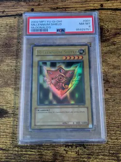 Yugioh Millennium Shield MP1-001 PSA 8 Ultra Rare McDonald's Promo MINT - Image 1