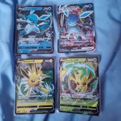 ×4 Eeveelution Pokemon Card Bundle , Japanese/Korean Pokemon Tcg - Image 1