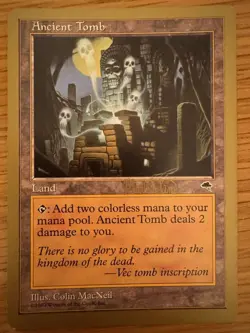 Magic The Gathering Tokyo 1999 World Championships ANCIENT TOMB Land MTG - Image 1