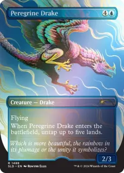 MTG English Peregrine Drake (Rainbow Foil) NM Foil Secret Lair - Image 1