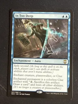 1x In Too Deep (027) Streets of New Capenna Commander LP MTG Magic the Gathering - Image 1