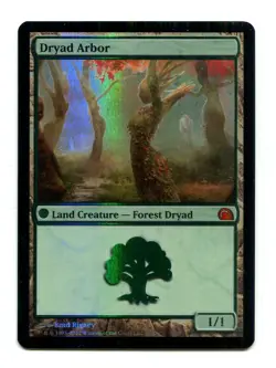 1x MTG FOIL Land Dryad Arbor From the Vault: Realms Magic the Gathering ex - - Image 1