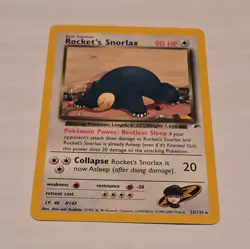Pokemon Gym Heroes Rockets Snorlax Unlimited 33/132 NM - Image 1