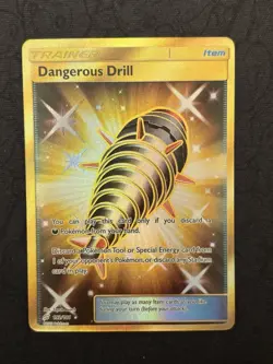 Dangerous Drill 192/181 - Team Up Secret Rare Gold Trainer Pokemon Card - LP - Image 2