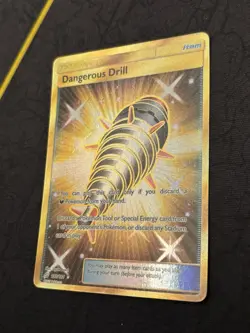 Dangerous Drill 192/181 - Team Up Secret Rare Gold Trainer Pokemon Card - LP - Image 3