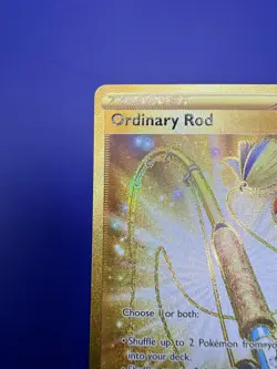 ⚡Ordinary Rod 215/202 Gold Secret Rare Holo Sword & Shield NM Pokemon TCG 2020 - Image 4