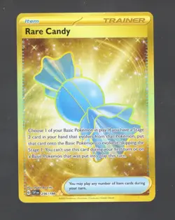 Pokemon SV01: Scarlet & Violet Base Set #256/198 Rare Candy Gold Secret LP - Image 1