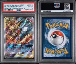 2019 POKEMON SM210 | HIDDEN FATES ETB FA/MOLTRES & ZAPDOS & ARTICUNO GX | PSA 8 - Image 3