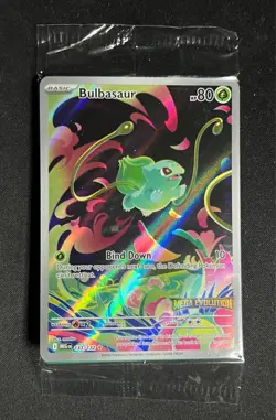 Bulbasaur 133/132 Stamped Promo Holo Pokemon 2025 Mega Evolution - NM Sealed - Image 1
