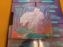 Pokemon Journey Together Factory Sealed Elite Trainer Box ETB Open Case of 10 - Image 2