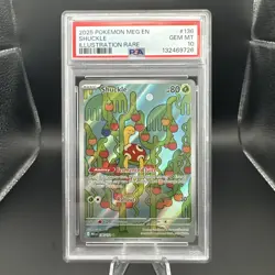 2025 Pokemon Mega Evolutions Shuckle #136 IR Graded PSA 10 Slab - Image 1