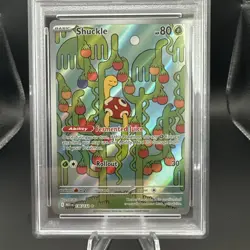 2025 Pokemon Mega Evolutions Shuckle #136 IR Graded PSA 10 Slab - Image 2