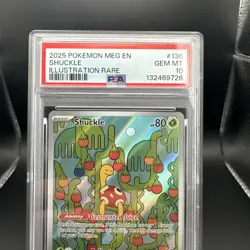 2025 Pokemon Mega Evolutions Shuckle #136 IR Graded PSA 10 Slab - Image 3