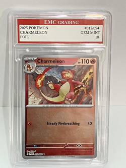 CHARMELEON #012/094 FOIL Pokemon 2025 Card GRADED 10 MINT TCG CCG - Image 1