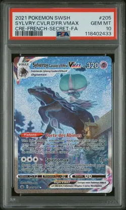 🇫🇷 SYLVEROY VMAX ALTERNATIVE PSA 10 - REIGNE DE GLACE 205/198 FR Pokemon 🇫🇷 - Image 2