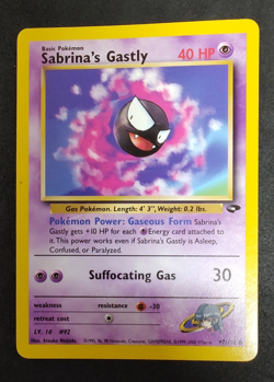 Pokemon Sabrina’s Gastly 97/132 Gym Challenge - LP - Image 1