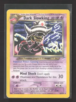 Pokemon 2000 Neo Destiny Dark Slowking #20/105 - Image 1