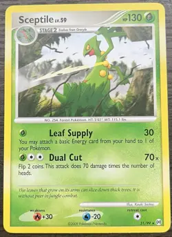 Sceptile 31/99 Pokemon TCG Platinum Arceus Rare Lightly Played LP - Image 1