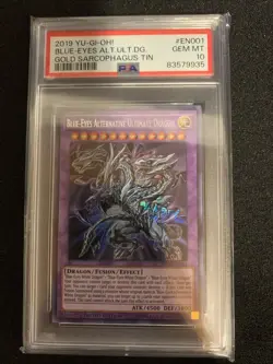 Yu-Gi-Oh! 2019 PSA 10 BLUE-EYES ALTERNATIVE ULTIMATE DRAGON (TN19-EN001) - Image 1