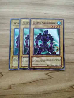 Yu-Gi-Oh! - Sea Serpent Warrior Of Darkness 3X - Full Playset - Image 1