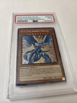 Yugioh Blue Eyes Shining Dragon LCKC-EN008 PSA 9 1st Edition - Image 2