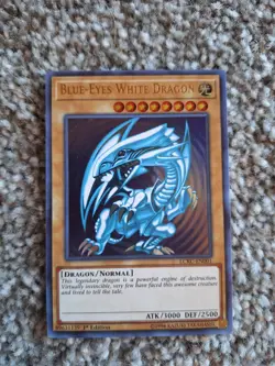 Blue-Eyes White Dragon (Version 2) LCKC-EN001 Legendary Collection Kaiba 1st... - Image 1
