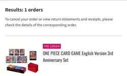 PREORDER ONE PIECE CARD GAME English Version 3rd Anniversary Set - Image 4