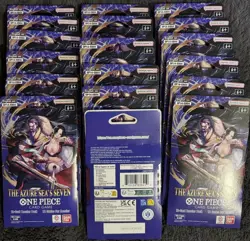 LOT of (20) OP-14 Sleeved Booster Packs Of One Piece TCG The Azure Sea's Seven - Image 2