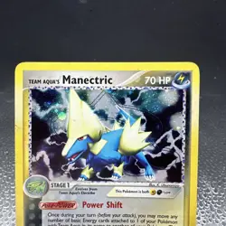 Pokemon Card - Team Aqua's Manectric Team Magma vs Team Aqua 4/95 Holo Rare-MP - Image 3